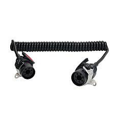 Cablu infasurat Sirma electrica spiralata lungime de lucru 4m EN with AN plugs numar pini: 7 numar cabluri: 2x4+5x15mm ADR EBS TRUCKLIGHT EC-07-EBS-4.0M