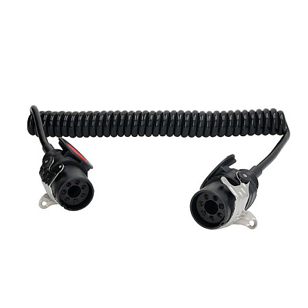 Cablu infasurat Sirma electrica spiralata lungime de lucru 4m EN with AN plugs numar pini: 7 numar cabluri: 2x4+5x15mm ADR EBS TRUCKLIGHT EC-07-EBS-4.0M