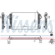 Admisie racitor de aer Supply air cooler VW AMAROK 2.0/2.0D/3.0D 09.10-05.22 NISSENS NIS 961601