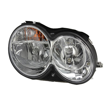 Far Lampa frontala Dreapta halogen H7/H7/PY21W/W5W electric cu motor bec culoare semnalizator: alb MERCEDES CLK A209 CLK C209 06.02-06.05 HELLA 1DB007 988-201