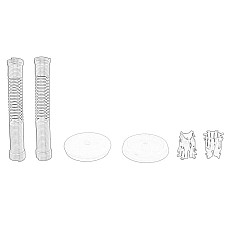 Cablu, frana de parcare Set manual de reparatie a cablurilor de frana FIAT PUNTO 1.2-1.9D 09.99-03.12 OE FIAT 9948362