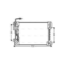 Condensator, climatizare Condensator A/C 600x457x22 MERCEDES AXOR AXOR 2 01.02- HIGHWAY 40033011HW