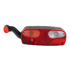 Stop spate Rear lamp L ECOPOINT I LED 24V with stop light parking light triangular reflector with extension arm lamp LED position lights ASPOCK A25-2210-707