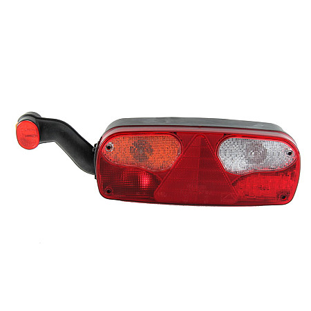 Stop spate Rear lamp L ECOPOINT I LED 24V with stop light parking light triangular reflector with extension arm lamp LED position lights ASPOCK A25-2210-707
