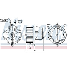 Ventilator, habitaclu Suflanta de aer SEAT TOLEDO I VW CORRADO GOLF II JETTA II 1.0-2.9 08.83-03.99 NISSENS NIS 87148