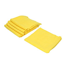 Microfibre Microfibra gramaj: 350g/m culoare: galben in set 5 buc lungime 40 cm x latime 40 cm x grosime 10 mmaplicatie extern interior destinat pentru pentru degresare pentru lustruire fara tivuri KAJA KJA CW 8128