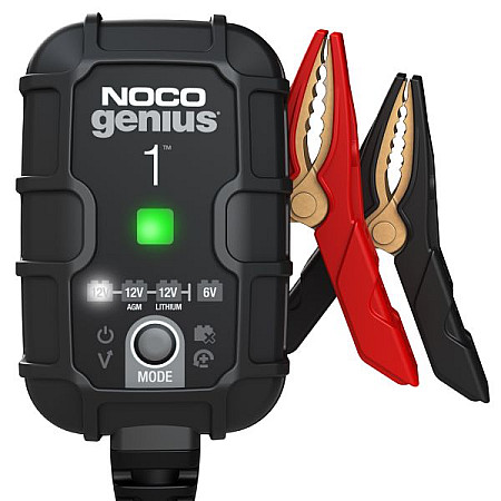 Aparat de incarcat bateria de acumulatori Battery charger GENIUS1EU charging voltage: 6/12 V NOCO charging current: 1A power supply: 120/240V battery type: AGM/EFB/GEL/Li-Ion/MF/WET NOCO GENIUS1EU