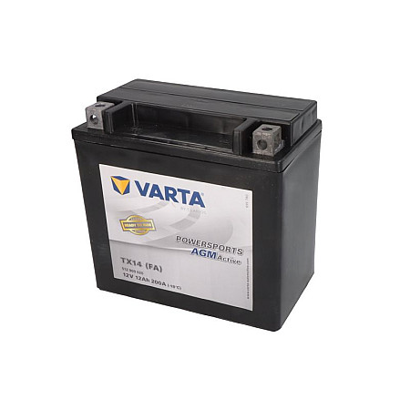 Acumulator Pornire Battery AGM/Starting VARTA 12V 12Ah 200A L+ Maintenance free 150x87x146mm Started YTX14-BS APRILIA ETV ETX NA RSV SL SMV SR SRV BENELLI ADIVA BMW C F K R 25-1600 1972-2021 VARTA YTX14 VARTA FUN READY