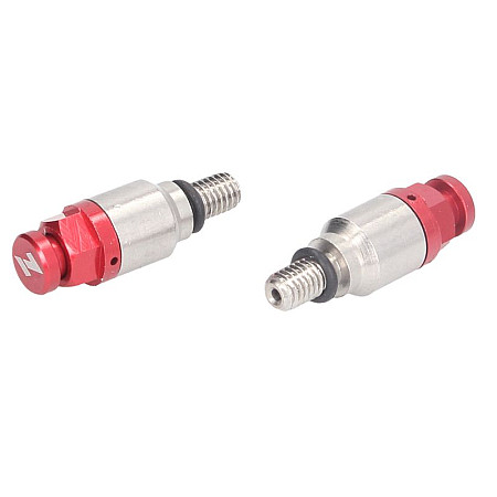 Surub/supapa aerisire aluminiu bara de suspensie fata de aerisire KYB / Showa filet M5 rosu ZAP TECHNIX ZAP-8081R