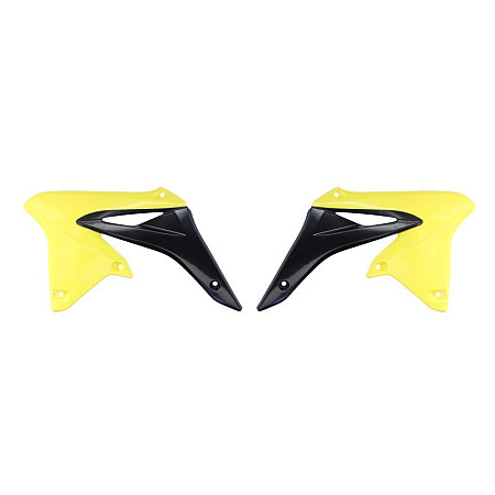 Kituri de plastic Radiator covers colour Black/Yellow SUZUKI RM-Z 250 2010-2018 CEMOTO 8413600006 CEM