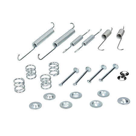 Set accesorii, sabot de frana Set de montaj pantofi de frana LUCAS VOLVO 440 460 850 CITROEN XSARA DACIA LOGAN LOGAN EXPRESS PEUGEOT 106 II 306 RENAULT LAGUNA I LOGAN I 1.1-2.5D 08.88- QUICK BRAKE QB105-0678