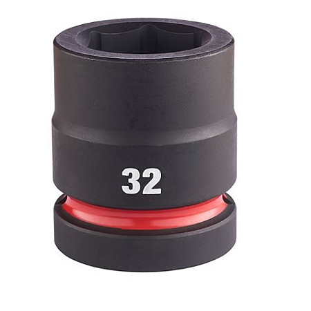 "Tubulara de impact Socket impact Hexagonal 1"" metric size: 32 mm finish: neagra" MILWAUKEE 4932480410