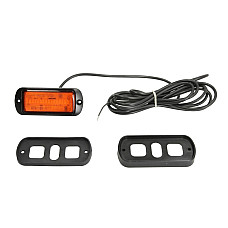 Girofar Rotating beacon orange 12/24V LED rigid fitting 2-point assembly no of programs: 1 no synchronization wire 3m WAS 1468 ECO W217