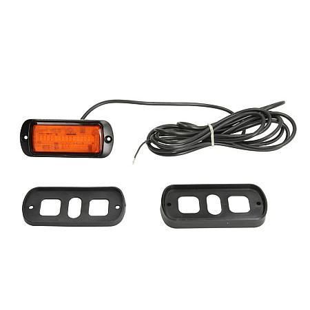 Girofar Rotating beacon orange 12/24V LED rigid fitting 2-point assembly no of programs: 1 no synchronization wire 3m WAS 1468 ECO W217