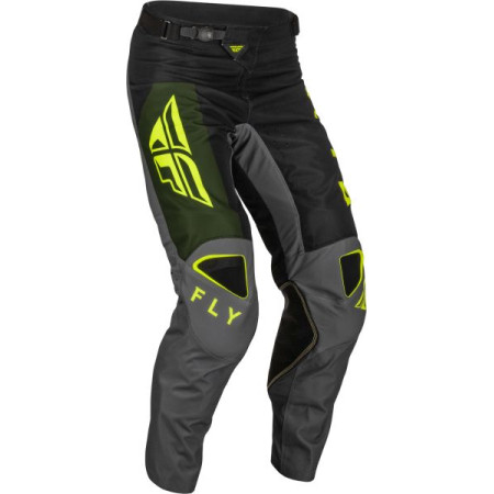 Pantaloni pentru off-road Trousers off road FLY RACING KINETIC JET colour neagra/fluorescent/khaki/yellow size 30 FLY FLY 376-53130