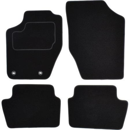 Covoras podea textil Floor mats Velours 4 pcs front/rear set colour neagra CITROEN C4 I 11.04-07.11 Coupe / Saloon MAMMOOTH MMT A041 CIT110 PRM 01