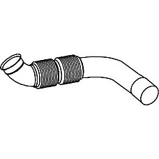 Racord evacuare Teava de esapament lungime:706mm EURO 4 MERCEDES ACTROS MP2 / MP3 OM541.920-OM541.998 04.03- DINEX DIN56122