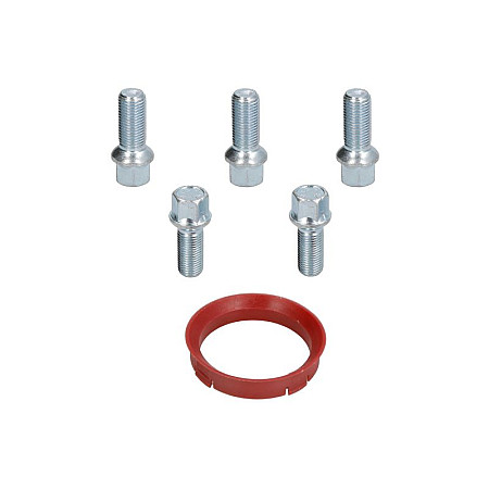 Trusa de montare a jantei de aliaj Fitting kit FZ83 66.45-57.1 B S17D30 sphere M14x15 L30 R13 1 kit / 1 wheel - 5 holes ITWHEELS ITW49128
