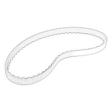 Curea de distributie Timing belt YAMAHA OE YAMAHA 68T462410000