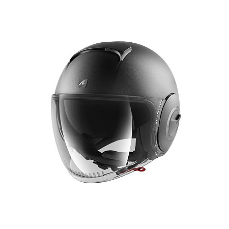 Cati de protecie deschise Casca Casca cu jet SHARK NANO BLANK MAT culoare matt/negru marime S SHARK HE2805E-A06-S