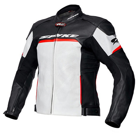 Jachete din piele Jackets sports SPYKE IMOLA EVO 2.0 colour neagra/red/white size 52 SPYKE 110363/10231/52