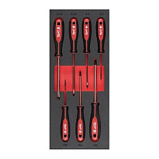 Set scule Set of screwdrivers 7pcs 05x3.0 08x40 12x65 1x55 mm philips size: PH0 PH1 PH2 MILWAUKEE 4932492394
