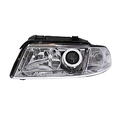 Far Lampa frontala Stanga H7/H7 electric fara motoras culoare insert: cromat AUDI A4 B5 -09.01 TYC TYC 20-0006-05-2