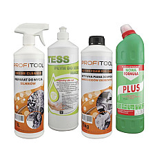 Agent special Solutie speciala 4MAX 375L 375KG 4buc aplicatie: autoturisme bucate motor toalete indeparteaza: murdarie dificil de indepartat murdarie grea murdarirea suprafetei ulei usoara murdarie PROFITOOL 1305-01-Z1