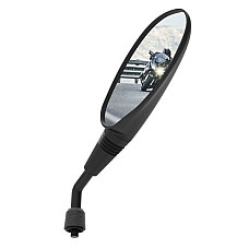 Sistem oglinzi Mirror right universalx125mm direction: right-sided colour: neagra road approval: yes fitting in handlebars OXFORD OX573