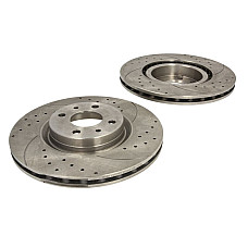 Disc frana de performanta High-efficiency brake disc 2pcs SPEEDMAX Ventilated Cut-Drilled front  L/R outer diameter 284 mm thickness 22 mm  ABARTH 500 / 595 / 695 ALFA ROMEO 155 1.2-3.0 11.86- SPEEDMAX 5201-01-0468PTUOTUV