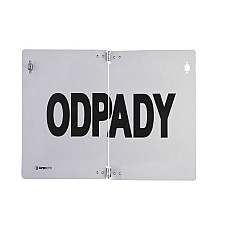 Semn de avertizare Panou avertizare informare ODPADY 1buc pliat 400mm x 300mm CARGOPARTS CARGO T121