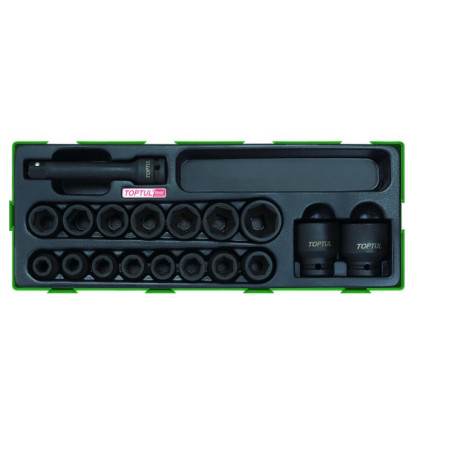 Unelte (inserturi) pentru carucioare Introduceti tava cu instrumente pentru carucior 1/2 setul de instrumente 18 szt. dimensiune cartus: 143x373 mm TOPTUL GTA1836