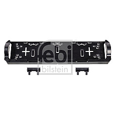Suport numar de circulatie Registration plate frame height: 150mm width: 633mm thickness: 60mm with plate lighting 24V hose length 500mm neagra FEBI BILSTEIN 171948