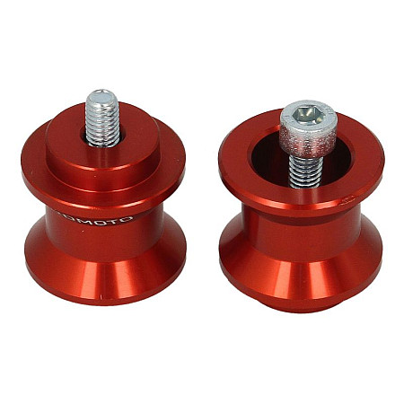 Crash Pad Track control arm rolls RD Moto thread size: M6 colour red RDMOTO RDM-SM6R