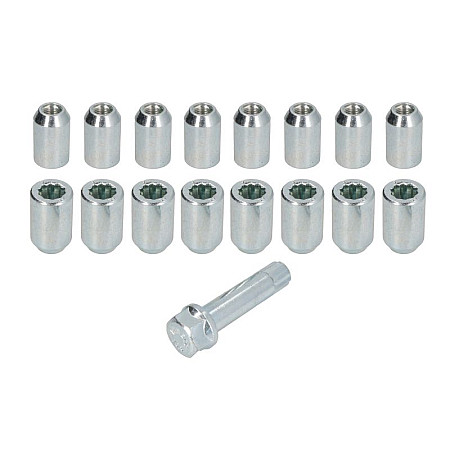 Trusa de montare a jantei de aliaj Fitting kit NUT-KIT N STAR M12x125 + STAR TOOL K19 1 kit / 4 wheels - B/N qty 16 MAK MAK 8050000250