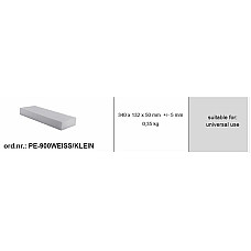 Piese si accesorii pentru elevatoare Polypropylene pad {Polypropylene pad} 340mmx132mmx50mm type: rectangle for lift Manufacturer: universal BOECK PE-900WEISS/KLEIN