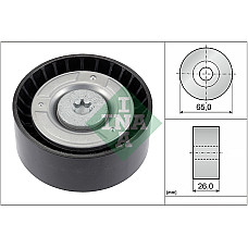 Rola ghidare/conducere, curea transmisie Poly V-belt pulley MERCEDES SPRINTER 35-T B906 SPRINTER 35-T B907 B910 SPRINTER 3-T B906 SPRINTER 3-T B910 B907 SPRINTER 46-T B906 SPRINTER 4-T B907 2.0D/2.2D 06.06- INA 532 0608 10