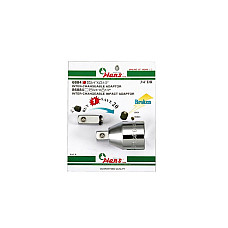 &quot;Reductie cheie cu clichet / maner rotativ Adaptor/Reductie: 3/4&quot;&quot; -&gt; lungime 64 mm 3/4-&gt;1/2&quot; HANS 6884