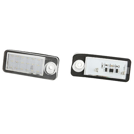 Elemente iluminare Licence plate lamp LED ligght colour: white set 12V with road approval  AUDI A6 C5 12.97-01.05 M-TECH CLP035