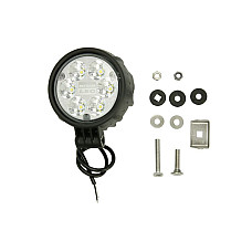 Far Universal headlamp L/R long-range LED 12/24V diameter 116mm depth: 72mm transparent aluminium neagra 29W 2500lm with wire 0.5m WESEM CDC3.51800.02