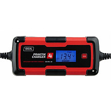 Aparat de incarcat bateria de acumulatori Battery charger PRAKTIK CHARGER 4 LCD charging voltage: 6/12 V IDEAL charging current: 4A power supply: 230V battery type: AGM/Ca/GEL/WET IDEAL PCHARGE4