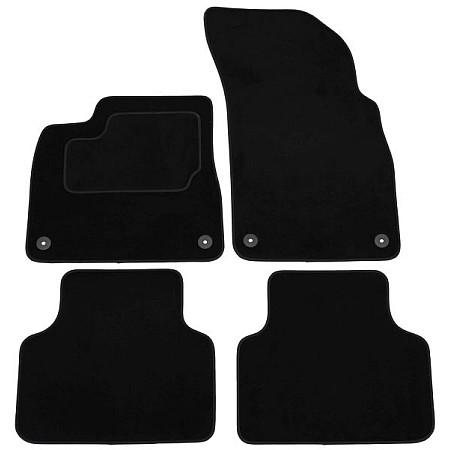 Covoras podea textil Floor mats Velours 4 pcs front/rear set colour neagra AUDI Q7 07.18- SUV no rails MAMMOOTH MMT A041 AUD242 PRM 01
