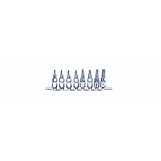 &quot;Set chei tubulare Bit sockets set TORX socket / drive: 1/4&quot;&quot; socket TORX/E-TORX size: T10 T15 T20 T25 T27 T30 T40 T8 packaging: bar&quot; PROFITOOL 0X415MR08