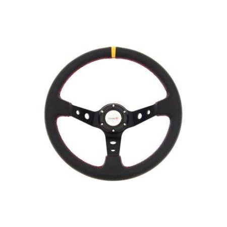 Echipament interior Interior accessories colour: neagra equipment model: CARBON YELLOW diameter: 350mm Aluminium / Leather SPEEDMAX PP-KR-020