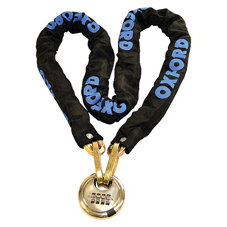 Protectie impotriva furtului antifurt OXFORD Wordlock culoare negru 15m x lant 10mm LK101