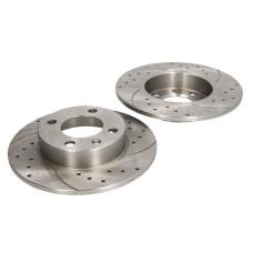 Disc frana de performanta High-efficiency brake disc SPEEDMAX Cut-Drilled  L/R outer diameter 232 mm thickness 9 mm 2pcs SEAT AROSA CORDOBA VARIO IBIZA II VW LUPO I POLO 1.4-1.9D 04.96-07.05 SPEEDMAX 5201-01-1056PTUOTUV
