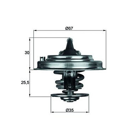 Termostat,lichid racire Termostat sistem racire 87C AUDI A6 C4 A6 C5 2.4-4.2 08.95-01.05 MAHLE TX 34 87D