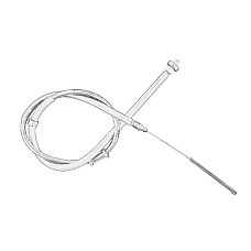 Cablu, frana de parcare Handbrake cable rear L 1535mm/1258mm LANCIA YPSILON 0.9-1.3D 05.11- OE FIAT 51900231