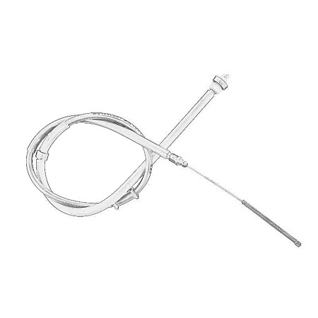 Cablu, frana de parcare Handbrake cable rear L 1535mm/1258mm LANCIA YPSILON 0.9-1.3D 05.11- OE FIAT 51900231