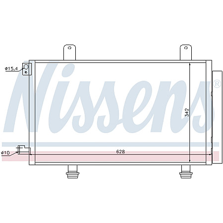 Condensator, climatizare Nissens radiator Klim. cu uscator SUZUKI SX-4 06 - NISSENS NIS 94979